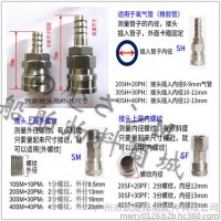 不銹鋼304快速接頭/氣管接頭/氣動接頭C式 自鎖型 快速接頭20/30/40SHPH20SMPM20SFPF