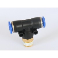 氣動元件空壓機氣管快速接頭外螺紋三通PB4-0102氣動接頭