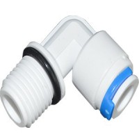 L型3變3凈水機(jī)快速接頭 3分外螺紋轉(zhuǎn)3分水管彎頭純水機(jī)管件