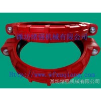 煤礦管路快速接頭 煤礦溝槽管件，卡箍式，溝槽型，煤礦高壓管卡，卡箍式柔性接頭 卡箍式快速接頭-濰坊緒強(qiáng)機(jī)械有限公司