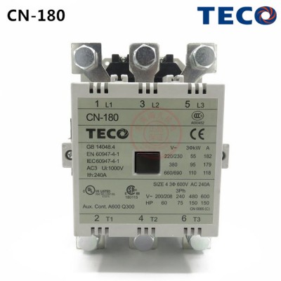 臺(tái)安TECO交流接觸器CN-180 AC220V 3
