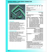 EDAC 395-050-558-201卡緣連接器 2.54mm Pitch 板對(duì)板連接器
