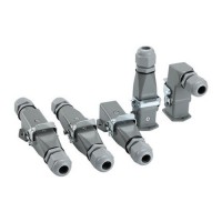 工業(yè)矩形航空插座HDC-HA-003-04重載連接器4芯公母對(duì)接熱道流