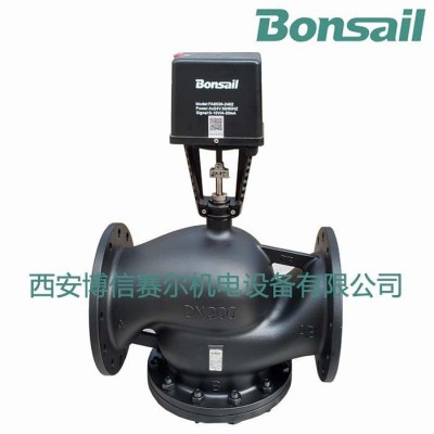 Bonsail閥門DN350電動閥三通 調(diào)節(jié)閥