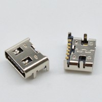 紐系TYPE-C 6P type-c母座 6pin簡易型快充 TYPE C插座USB3.1連接器