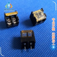 精鋼** HB635柵欄式接線端子 連接器 2P 黑色 與本公司4-42產(chǎn)品配套 特價(jià)