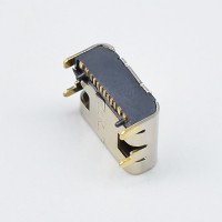 深圳紐系TYPE-C 16P三次模頂3.1USB連接器 TYPE-C母座高導銅端子
