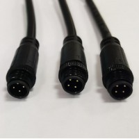 龍之翼生產(chǎn)廠家TPU彈力線，四芯防水電線插頭信號(hào)傳輸彈簧線。航空防水插頭，光伏連接器插頭