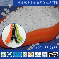 泰瑞豐數(shù)據(jù)線、連接器插頭專用TPE原料 觸感柔軟質(zhì)感溫和 耐酸堿耐紫外線耐溫 韌性強高彈性 無析出泛白 熱塑性彈性體顆粒
