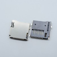 紐系TF卡座自彈 SD小卡 自彈式 Micro SD 手機內存  外焊式連接器