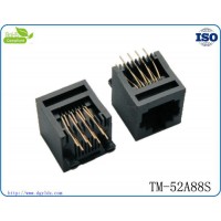 RJ11電話插座 RJ45連接器 PCB插座 直插180度 4P 6P 8P