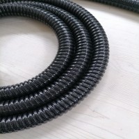 福萊通 金屬包塑鍍鋅軟管  PVC型25mm黑色阻燃包塑管配套連接器金屬環(huán)