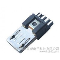 連接器 MICRO USB 5P 手機(jī)連接器 B型公頭 前五