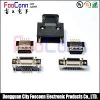 高品質(zhì) 3M SCSI連接器 VHDCI連接器 小68Pin 焊線 公頭 Pitch1.0mm V68焊線公頭