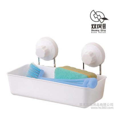 雙慶家居廚衛(wèi)通用強(qiáng)力真空吸盤置物
