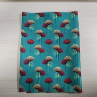新款印花水刺布 樹葉水刺布 圖案可定制
