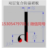 防溢裙板 橡膠防溢裙板    濟寧防溢裙板