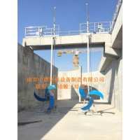 預(yù)缺氧區(qū)低速推流器LFP3/4-1400/2-65P；低速潛水推流器配斜齒輪減速機(jī)和聚氨酯葉輪