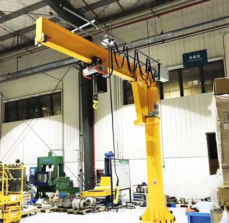 小型250KG電動(dòng)葫蘆折臂吊 360°旋轉(zhuǎn)折臂式懸臂吊起重機(jī)