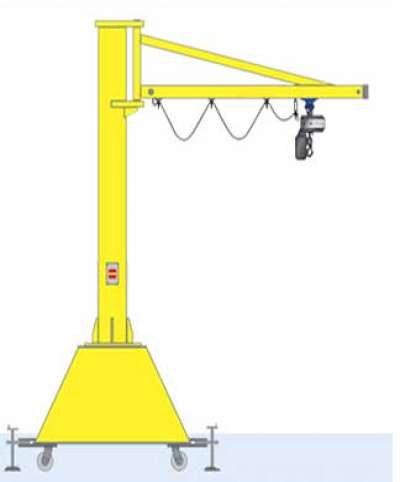 小型250KG電動(dòng)葫蘆折臂吊 360°旋轉(zhuǎn)折臂式懸臂吊起重機(jī)